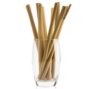 Preview: 3 bamboo drinking straws + 1 cleaner Preview: 3 bamboo drinking straws + 1 cleaner